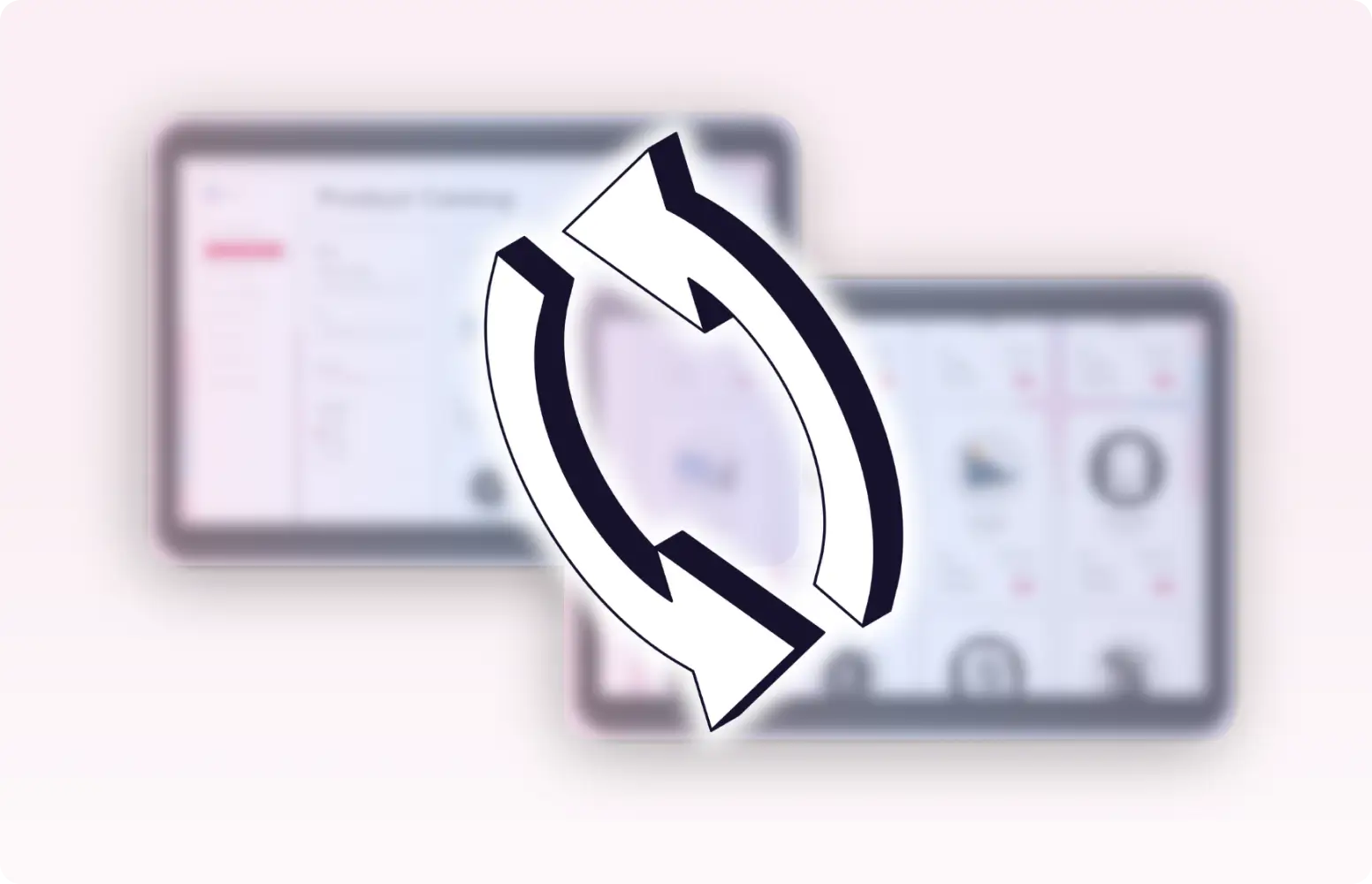 services cpq implementation two screens with arrow interchanging between them