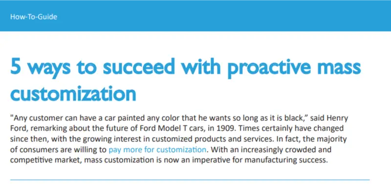 cpq mass customization white paper cpq mass customization white paper